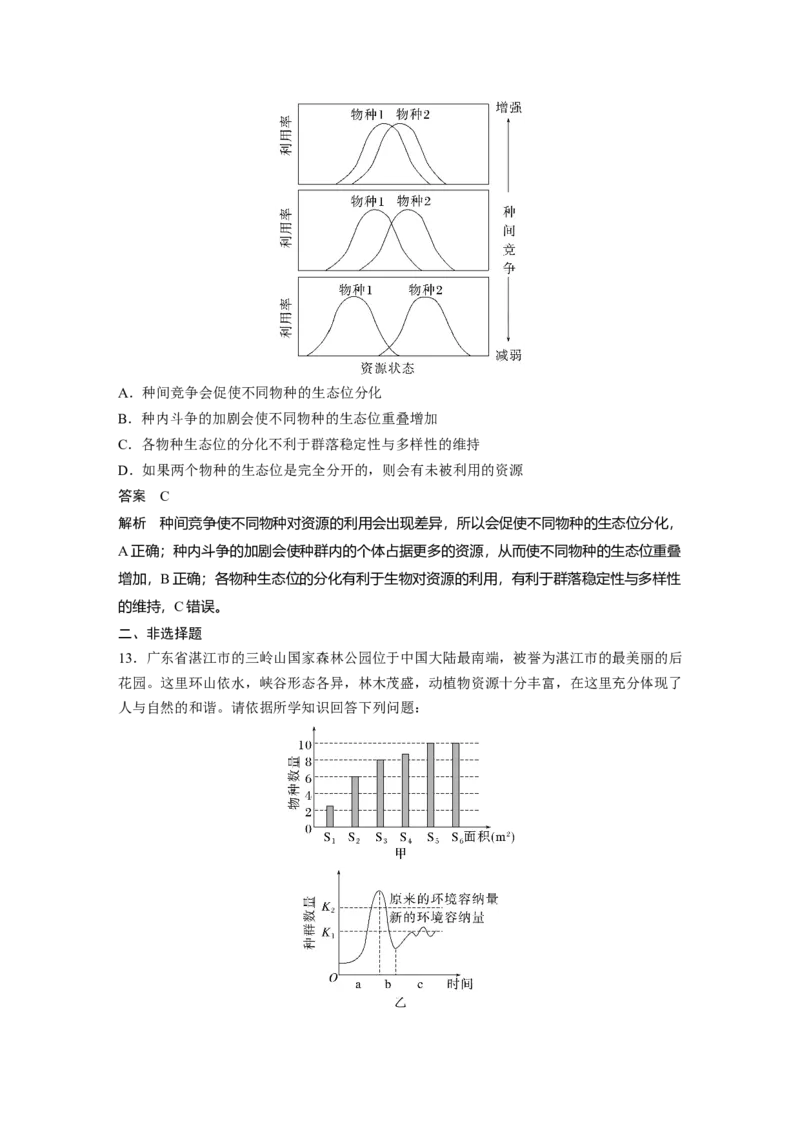 2023年高考生物一轮复习（全国版）第9单元第3课时　群落的结构_通用版（老高考）复习资料_2023年复习资料_一轮复习_2023年高考生物一轮复习讲义+课件（全国版）