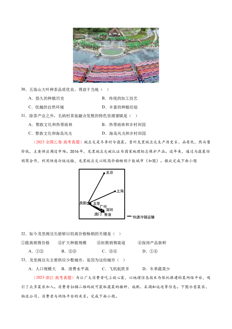 专题09产业区位与产业发展（练习）（原卷版）_2025年新高考资料_二轮复习_01高考语文等多个文件_上好课2025年高考地理二轮复习讲练测（新高考通用）_第一部分专题突破