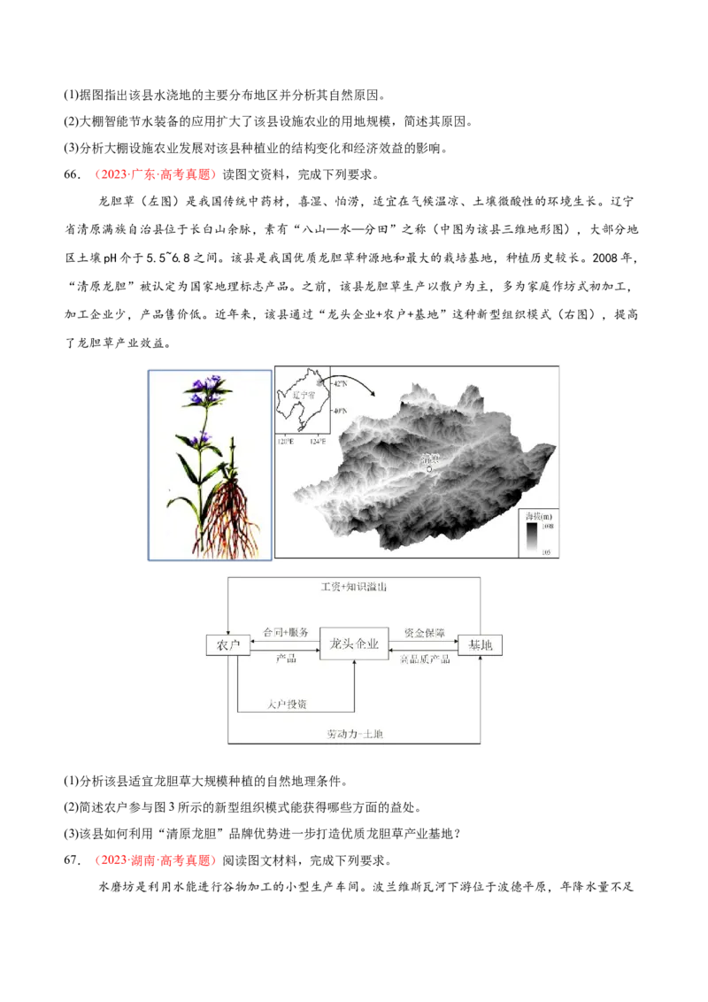专题09产业区位与产业发展（练习）（原卷版）_2025年新高考资料_二轮复习_01高考语文等多个文件_上好课2025年高考地理二轮复习讲练测（新高考通用）_第一部分专题突破
