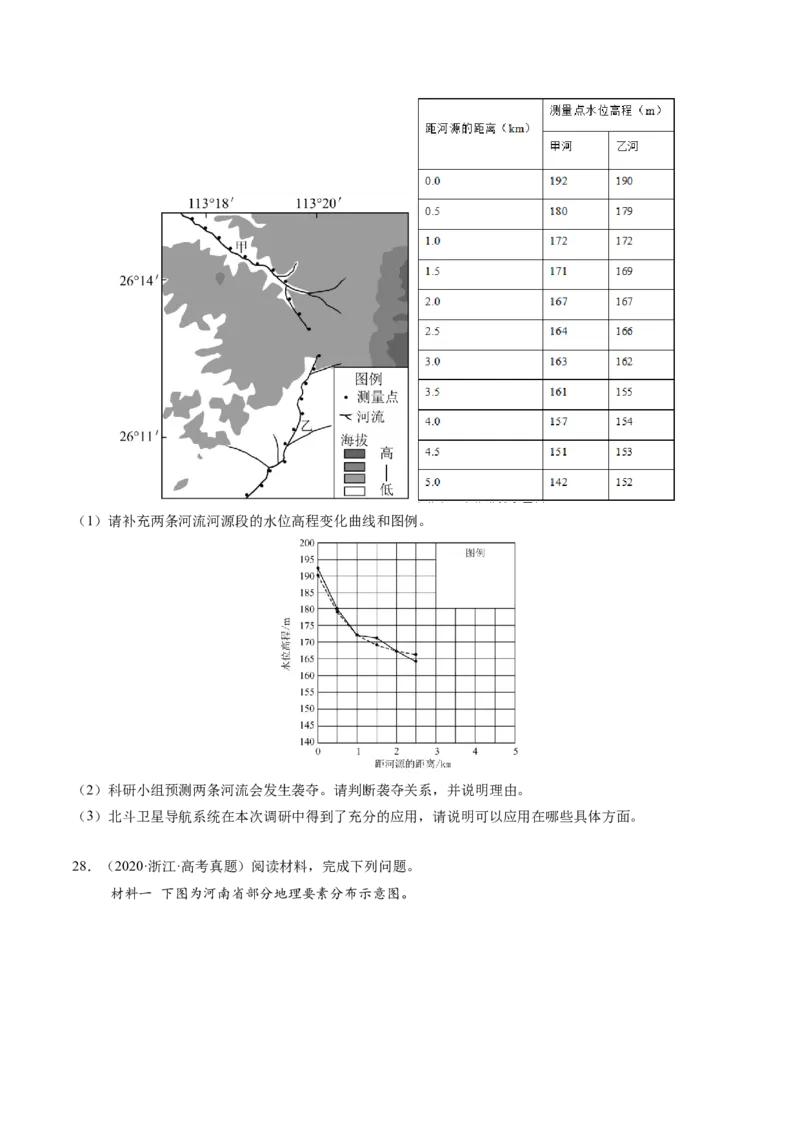 专题01地球与地图-好题汇编五年（2020-2024）高考地理真题分类汇编（原卷版）(1)_2025年新高考资料_二轮复习_2025年高三地理高考二轮复习专项提升（新高考通用）3405802_真题演练