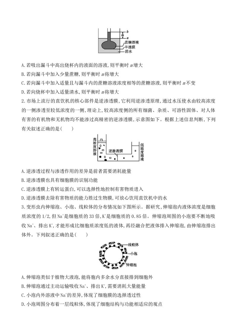 第02讲细胞的基本结构、功能与物质进出细胞的方式（讲义）原卷版_2024年新高考资料_2.2024二轮复习_2024年高考生物二轮复习讲练测（新教材新高考）