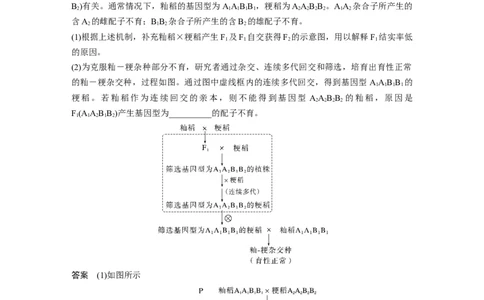 2023年高考生物二轮复习（全国版）第1篇专题突破专题4语言表达(三)　遗传实验中相关推理分析_通用版（老高考）复习资料_2023年复习资料_二轮复习