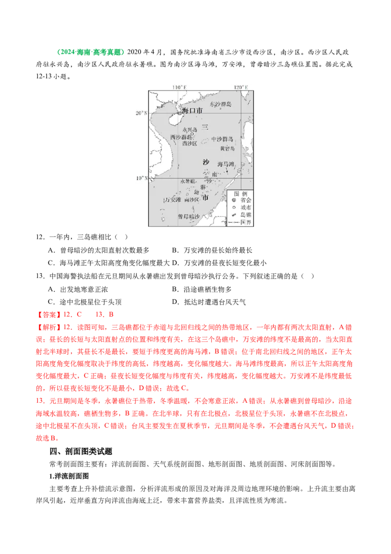 专题10&ldquo;图像类&rdquo;选择题答题技巧（解析版）_2025年新高考资料_二轮复习_01高考语文等多个文件_2025年高考地理二轮热点题型归纳与变式演练（新高考通用）