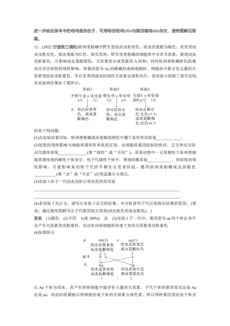 2023年高考生物一轮复习（新人教新高考）第5单元第2课时　基因分离定律重点题型突破_新高考复习资料_2023年新高考复习资料_一轮复习_2023年新高考大一轮复习讲义