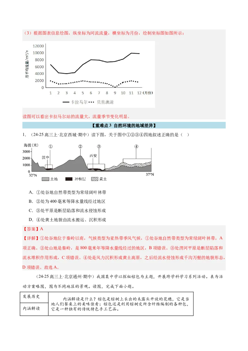专题07自然环境的整体性与差异性（解析版）_2025年新高考资料_二轮复习_2025年高三地理高考二轮复习专项提升（新高考通用）3405802_重点&middot;难点&middot;热点专练（分地区）_北京专用