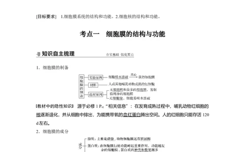2022年高考生物一轮复习第2单元第4讲　细胞膜和细胞核_新高考复习资料_2022年新高考复习资料_2022年一轮复习最新版_1.2022年高考生物一轮复习全国通用版