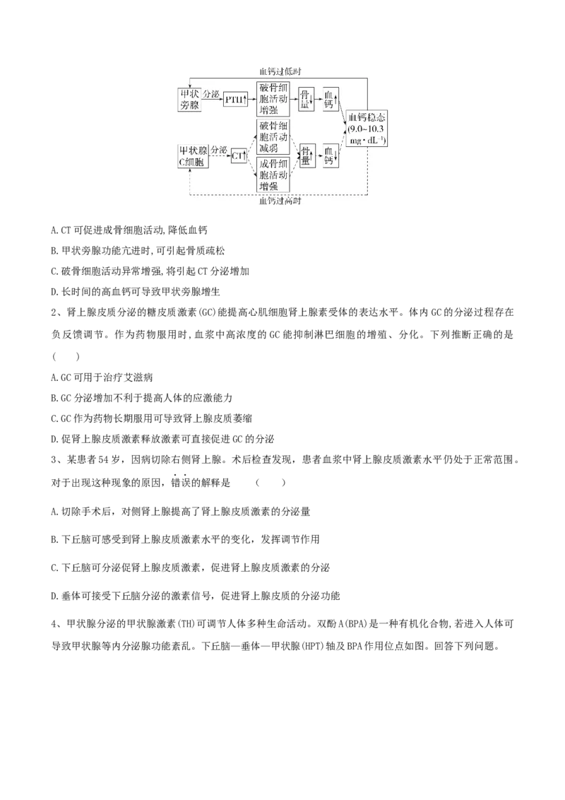 第11讲神经调节和体液调节（讲义）-原卷版_2024年新高考资料_2.2024二轮复习_2024年高考生物二轮复习讲练测（新教材新高考）