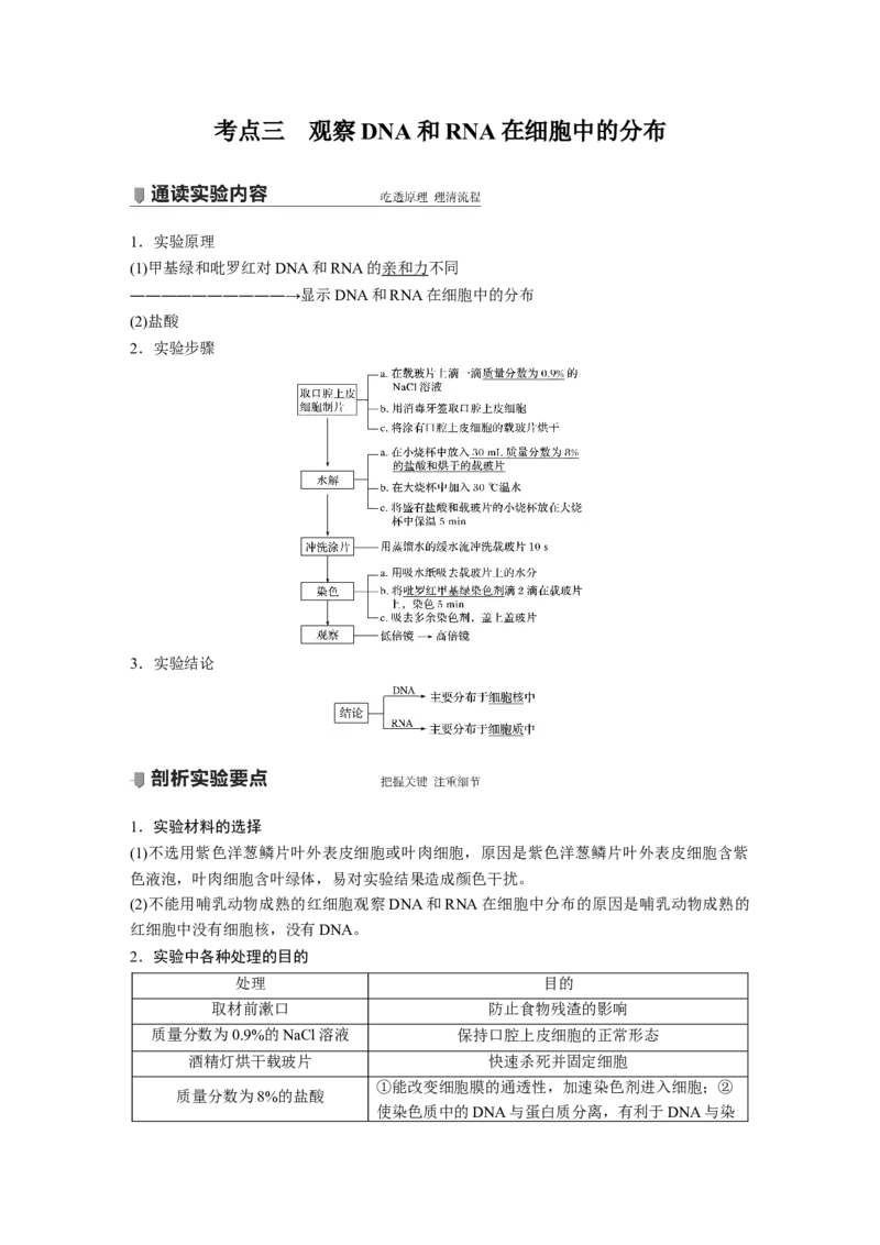 2022年高考生物一轮复习第1单元第3讲　蛋白质和核酸_新高考复习资料_2022年新高考复习资料_2022年一轮复习最新版_1.2022年高考生物一轮复习全国通用版