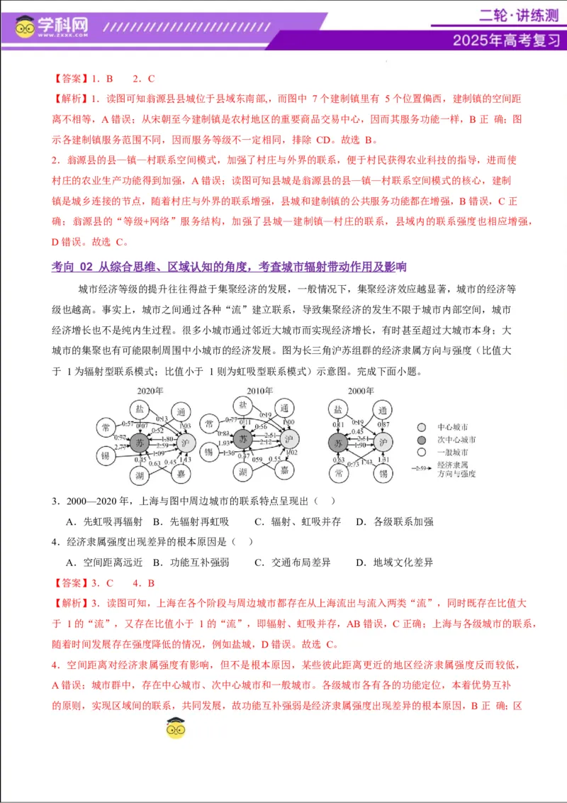 专题08人口与城市（讲义）（解析版）_2025年新高考资料_二轮复习_上好课2025年高考地理二轮复习讲练测（新高考通用）3381954