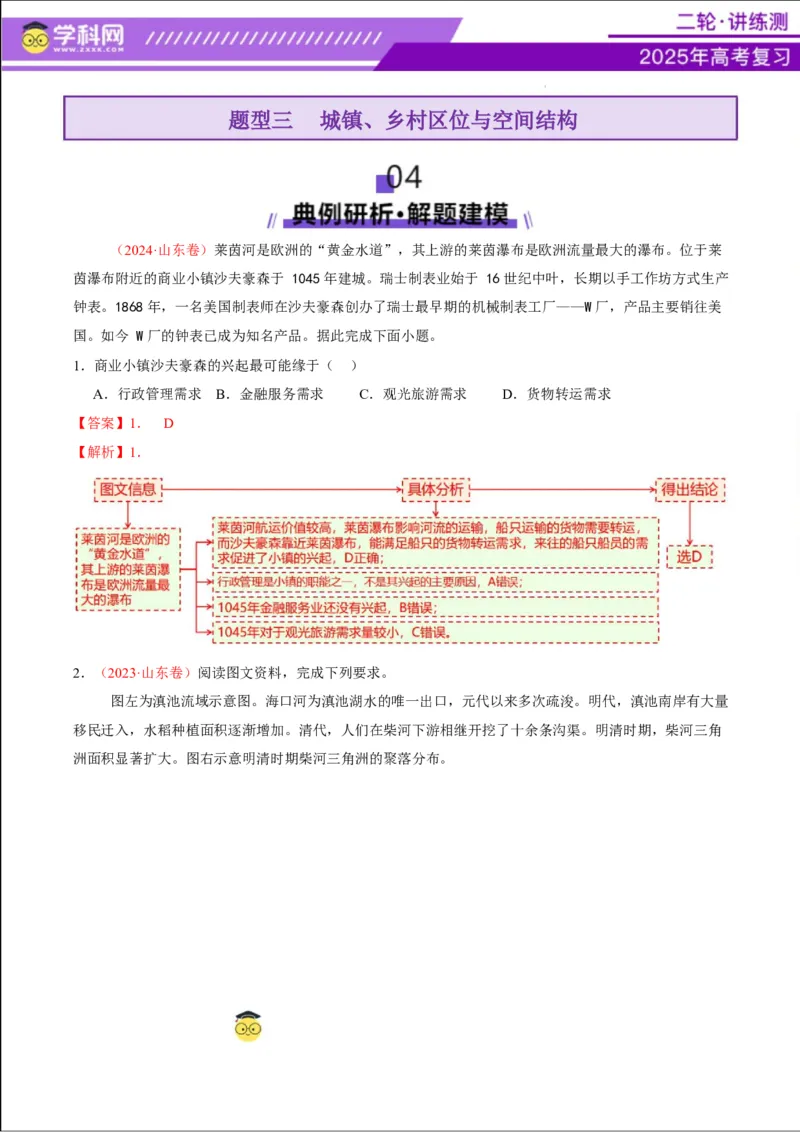 专题08人口与城市（讲义）（解析版）_2025年新高考资料_二轮复习_上好课2025年高考地理二轮复习讲练测（新高考通用）3381954