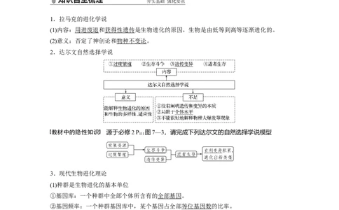 2022年高考生物一轮复习第7单元第22讲　生物的进化_新高考复习资料_2022年新高考复习资料_2022年一轮复习最新版_1.2022年高考生物一轮复习全国通用版