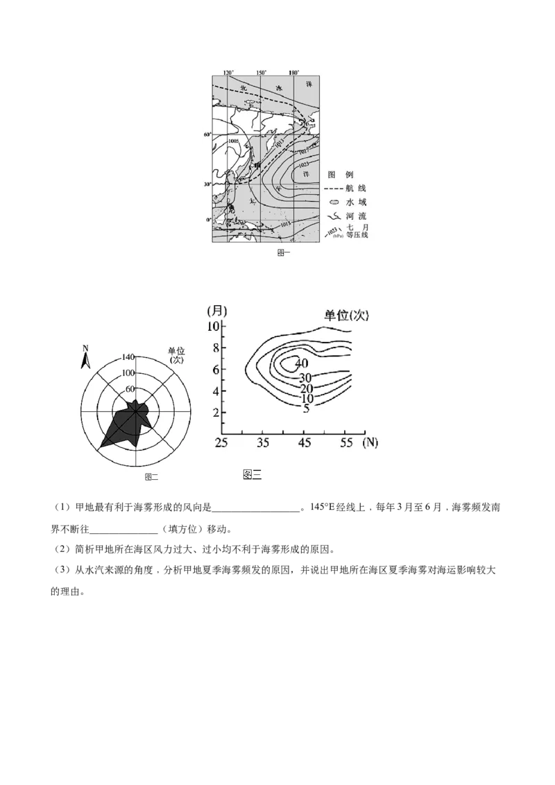 专题07自然灾害与地理信息技术+原卷版_2025年新高考资料_二轮复习_01高考语文等多个文件_2025年高三地理高考二轮复习专项提升_真题演练