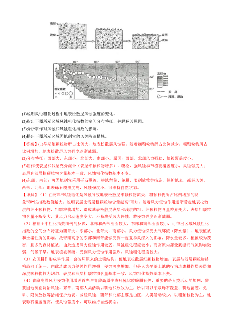 专题05地质地貌（练习）（解析版）_2025年新高考资料_二轮复习_01高考语文等多个文件_上好课2025年高考地理二轮复习讲练测（新高考通用）_第一部分专题突破