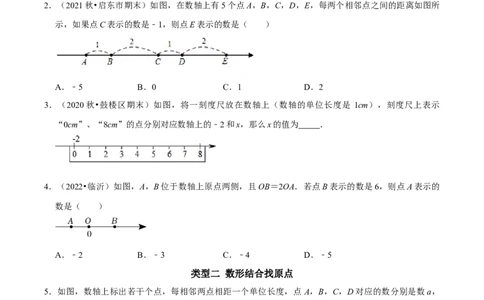 专题6以数轴为背景的最常考的八类题型（学生版）_初中数学_七年级数学上册（人教版）_专题训练+提分专项训练-V6