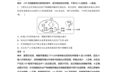 2023年高考生物一轮复习（全国版）第3单元第6课时　光合作用的原理_通用版（老高考）复习资料_2023年复习资料_一轮复习_2023年高考生物一轮复习讲义+课件（全国版）