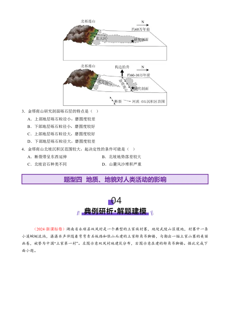 专题05地质地貌（讲义）（原卷版）_2025年新高考资料_二轮复习_01高考语文等多个文件_上好课2025年高考地理二轮复习讲练测（新高考通用）_第一部分专题突破