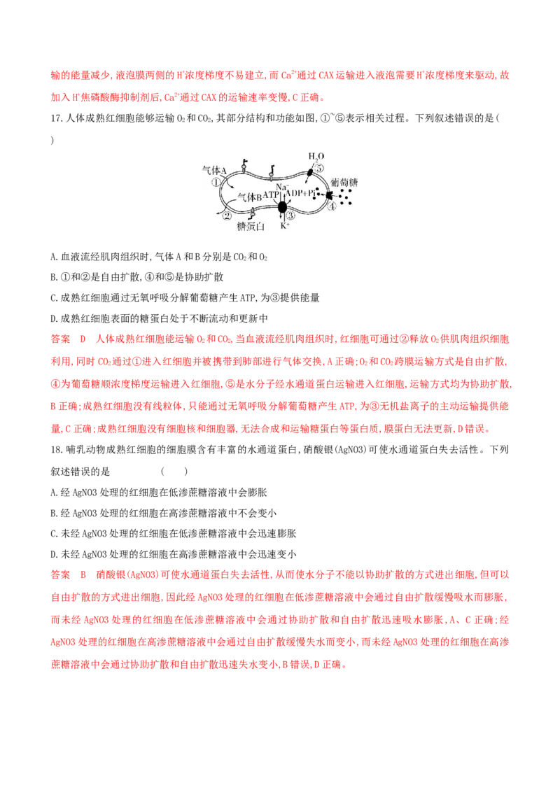 押题点04细胞的物质、结构基础与物质运输（解析版）_2024年新高考资料_5.2024三轮冲刺_备战2024年高考生物临考题号押题（辽宁、黑龙江、吉林专用）322857720