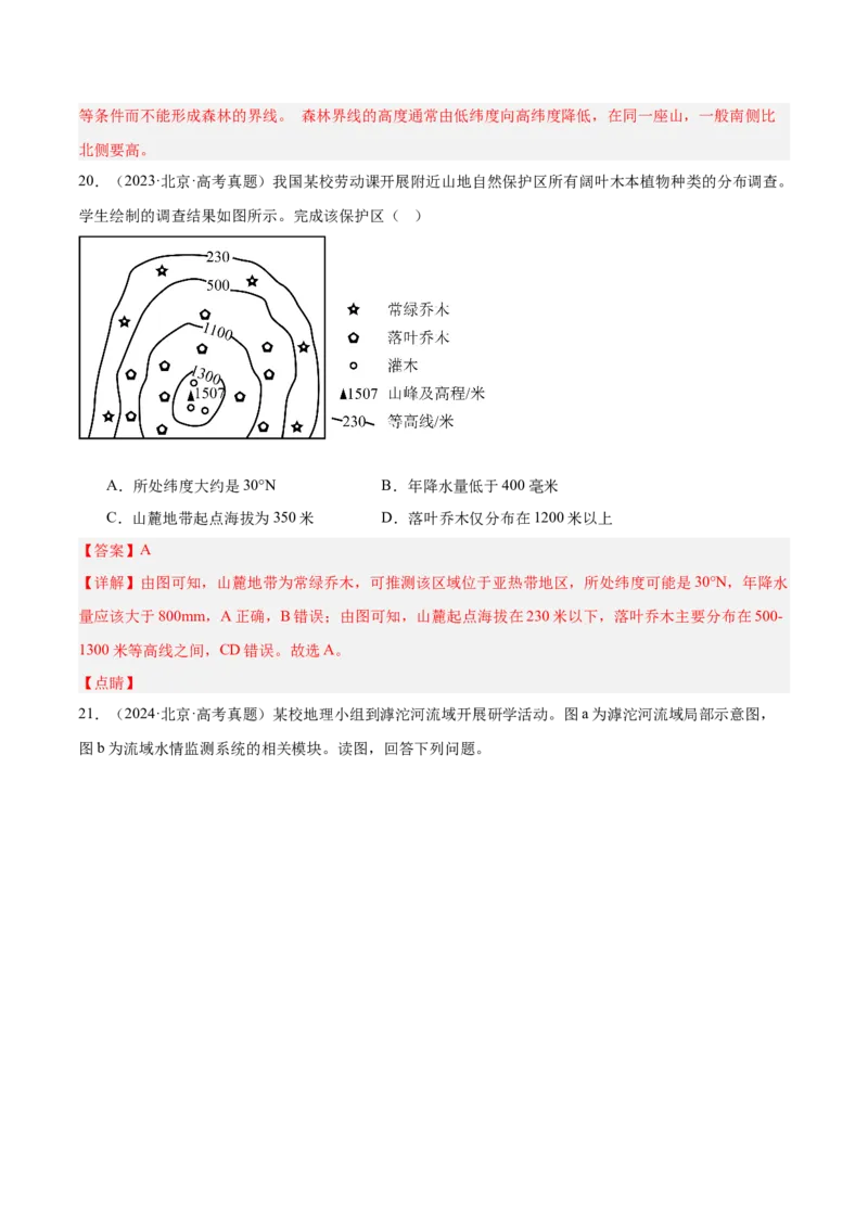 专题07自然环境的整体性与差异性（解析版）_2025年新高考资料_二轮复习_01高考语文等多个文件_2025年高三地理高考二轮复习专项提升_重点&middot;难点&middot;热点专练（分地区）_北京专用