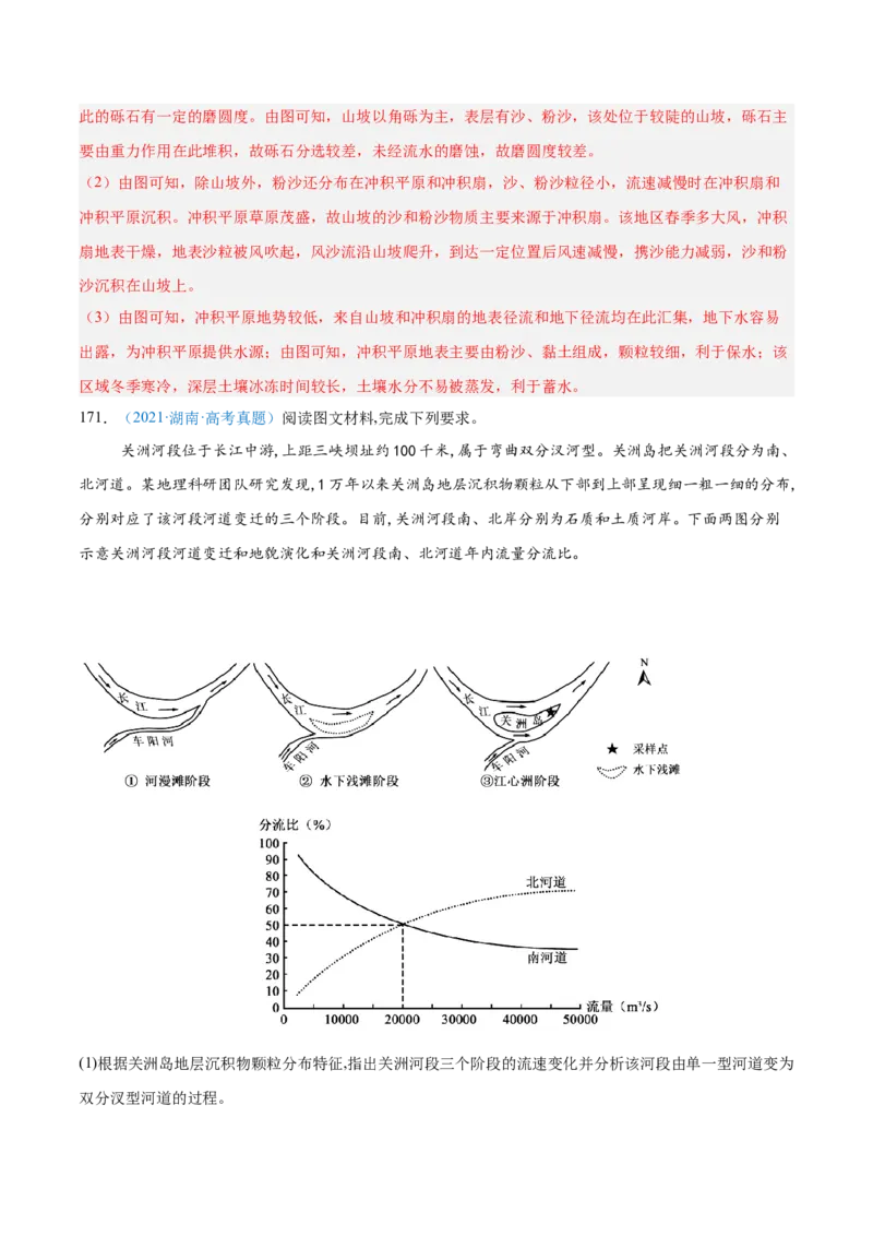 专题05地质地貌+解析版_2025年新高考资料_二轮复习_2025年高三地理高考二轮复习专项提升（新高考通用）3405802_真题演练