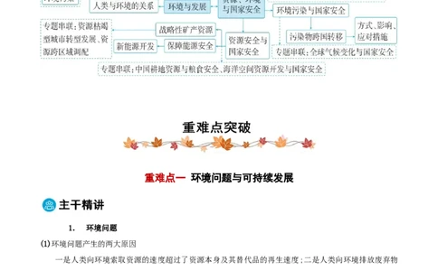 专题11资源、环境与国家安全（原卷版）_2025年新高考资料_二轮复习_2025年高三地理高考二轮复习专项提升（新高考通用）3405802_重点&middot;难点&middot;热点专练（分地区）_黑吉辽专用