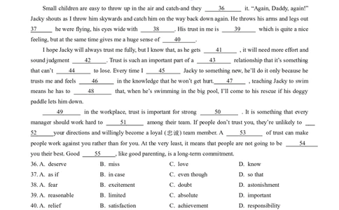 专题18完形填空说明文、议论文-学易金卷：五年（2019-2023）高考英语真题分项汇编（解析版）_03高考英语_通用版（老高考）复习资料_2024年复习资料