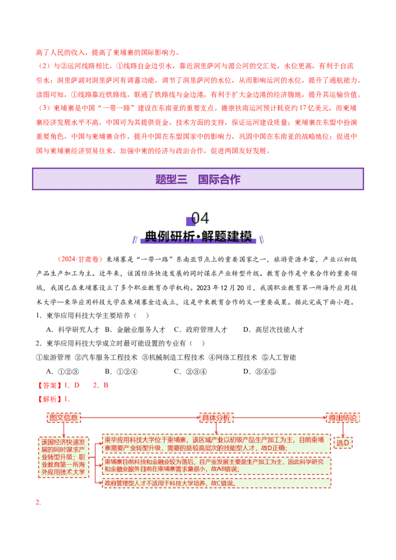 专题10交通、工程建设、国际合作（讲义）（解析版）_2025年新高考资料_二轮复习_01高考语文等多个文件_上好课2025年高考地理二轮复习讲练测（新高考通用）_第一部分专题突破