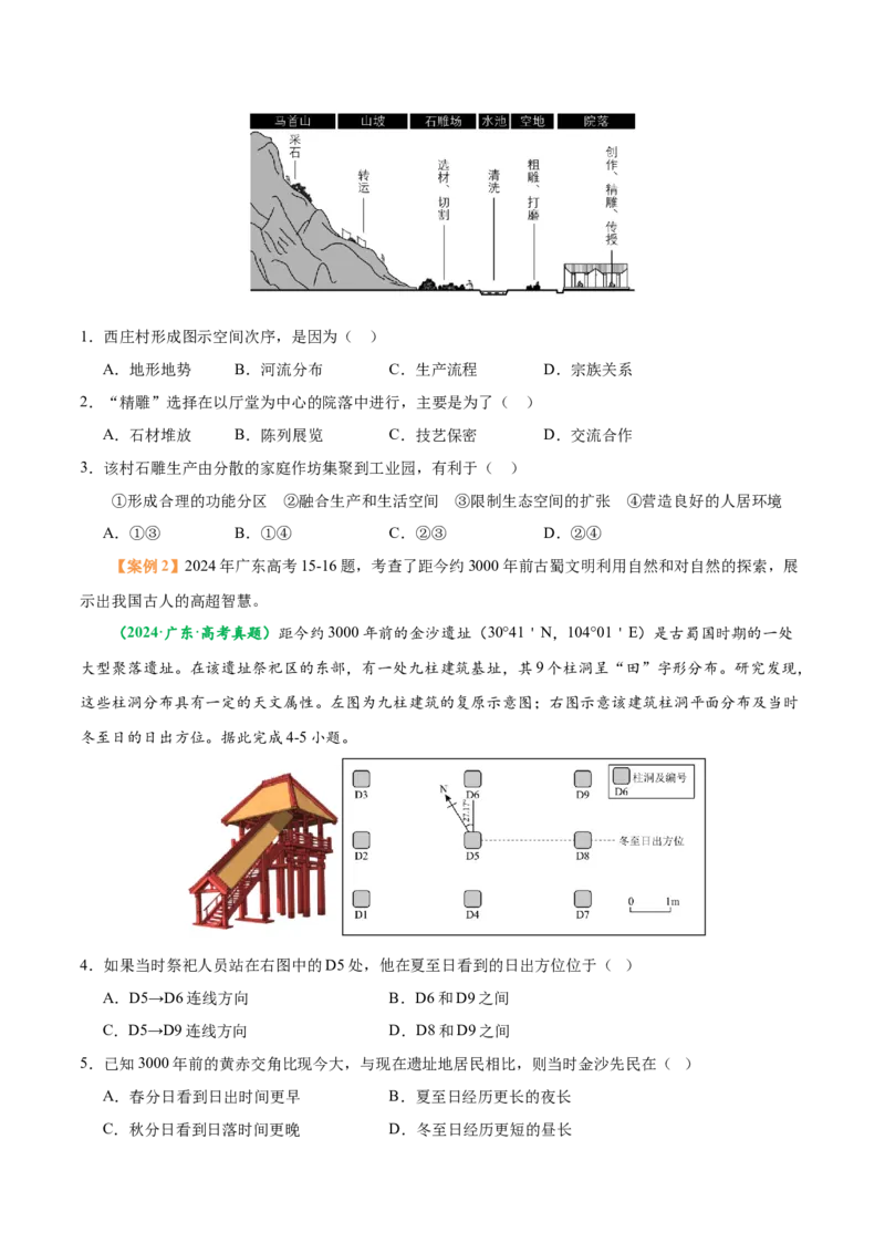 专题01高考地理命题分析（原卷版）_2025年新高考资料_二轮复习_2025年高三地理高考二轮复习专项提升（新高考通用）3405802_题型专练