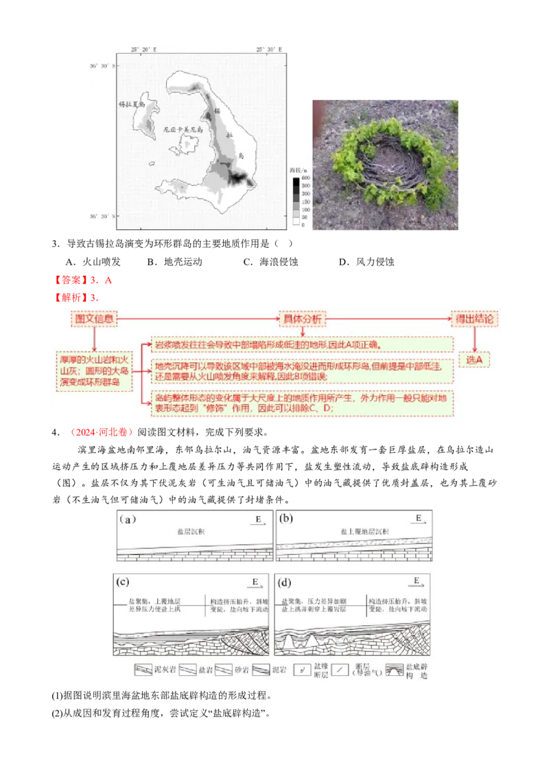 专题05地质地貌（讲义）（解析版）_2025年新高考资料_二轮复习_01高考语文等多个文件_上好课2025年高考地理二轮复习讲练测（新高考通用）_第一部分专题突破