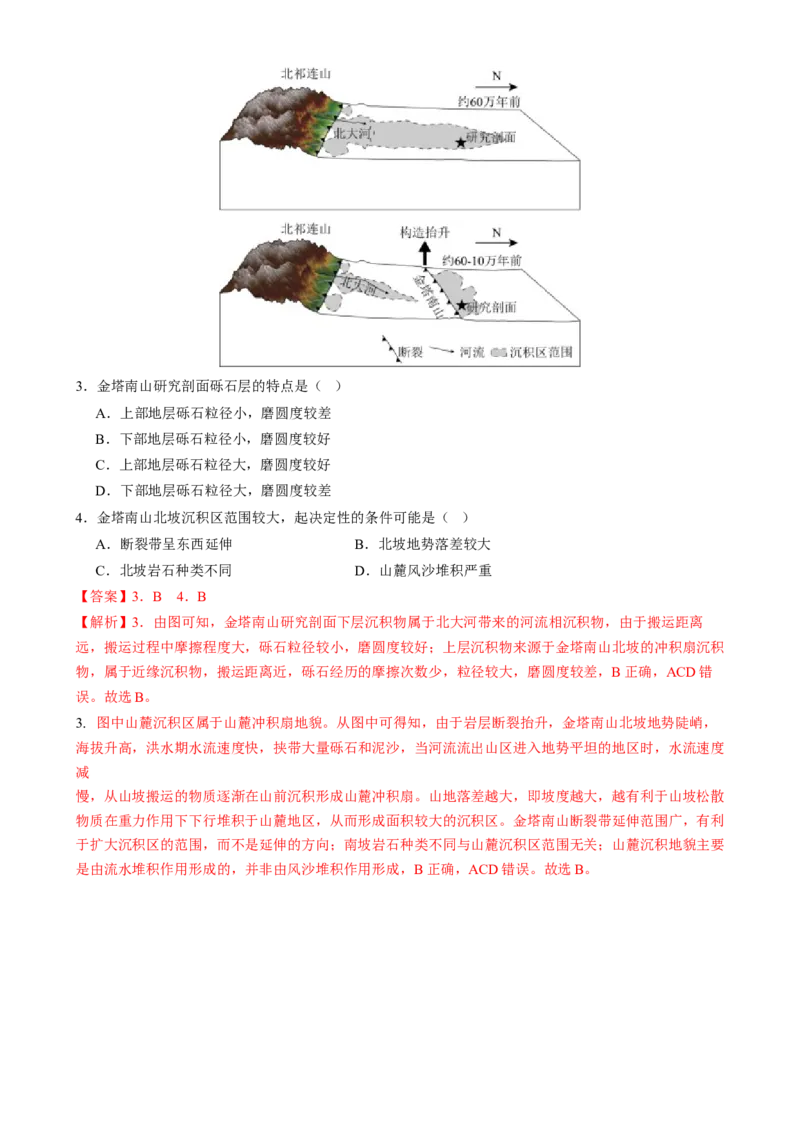 专题05地质地貌（讲义）（解析版）_2025年新高考资料_二轮复习_01高考语文等多个文件_上好课2025年高考地理二轮复习讲练测（新高考通用）_第一部分专题突破