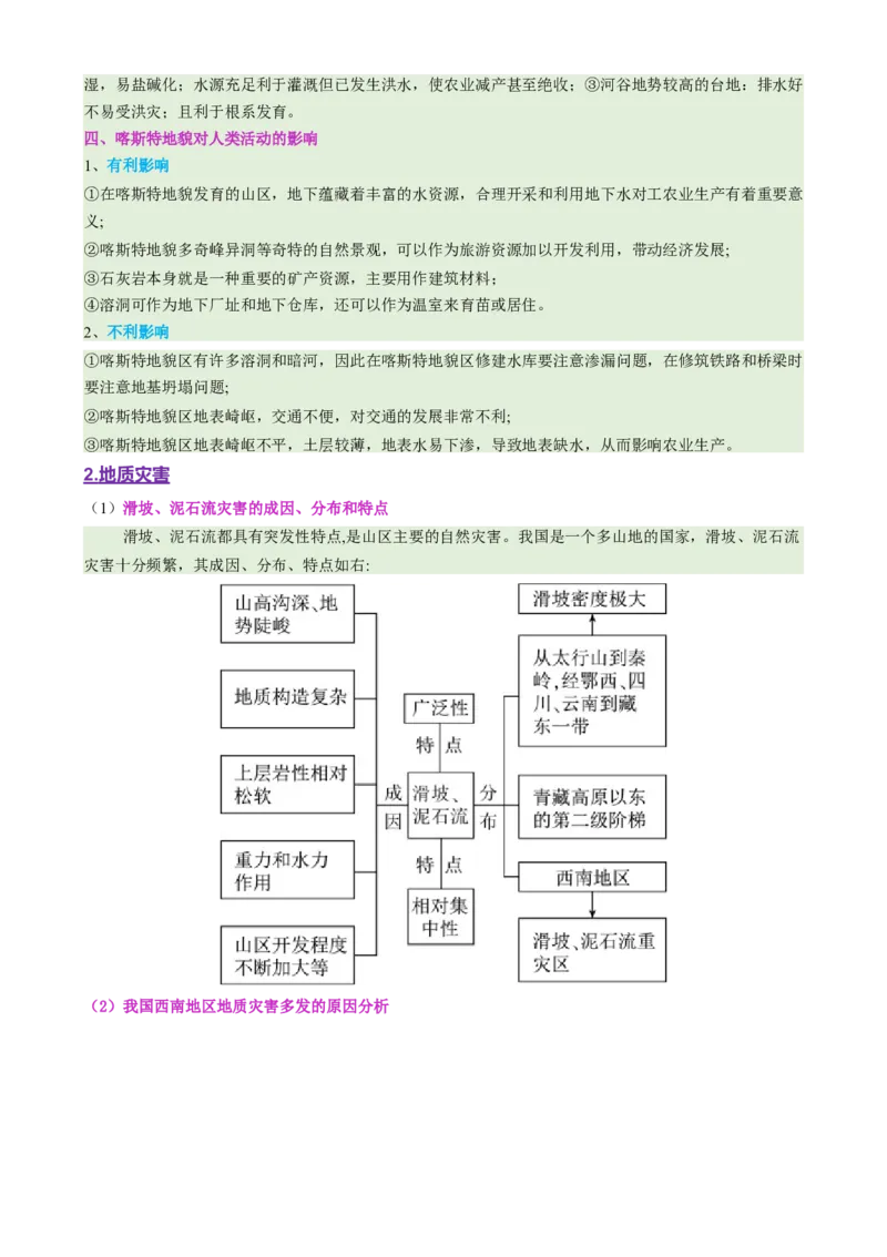 专题05地质地貌（讲义）（解析版）_2025年新高考资料_二轮复习_01高考语文等多个文件_上好课2025年高考地理二轮复习讲练测（新高考通用）_第一部分专题突破