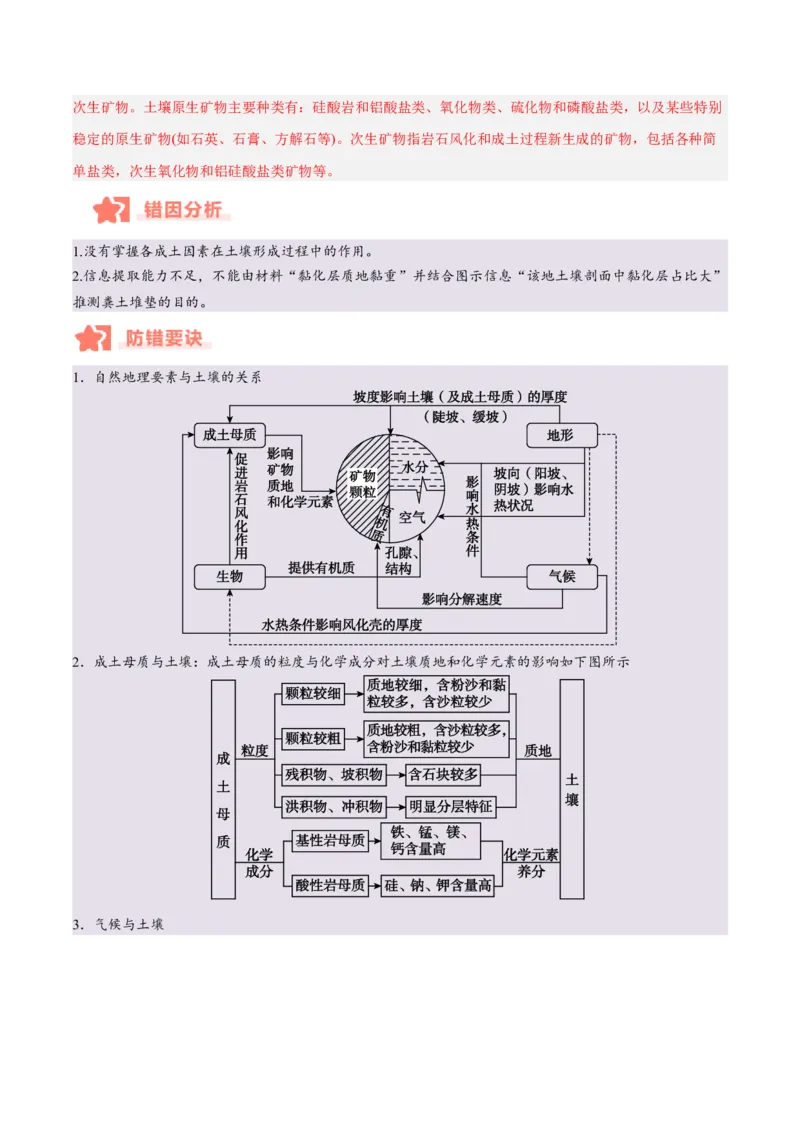 专题06自然环境的整体性与差异性易错提分（4大易错点）（解析版）_2025年新高考资料_二轮复习_01高考语文等多个文件_2025年高三地理高考二轮复习专项提升_易错专练
