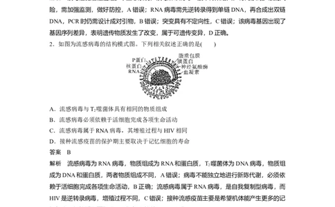 2023年高考生物二轮复习（全国版）第1篇专题突破专题1微专题(一)　病毒_通用版（老高考）复习资料_2023年复习资料_二轮复习_2023年高考生物二轮复习讲义+课件（全国版）