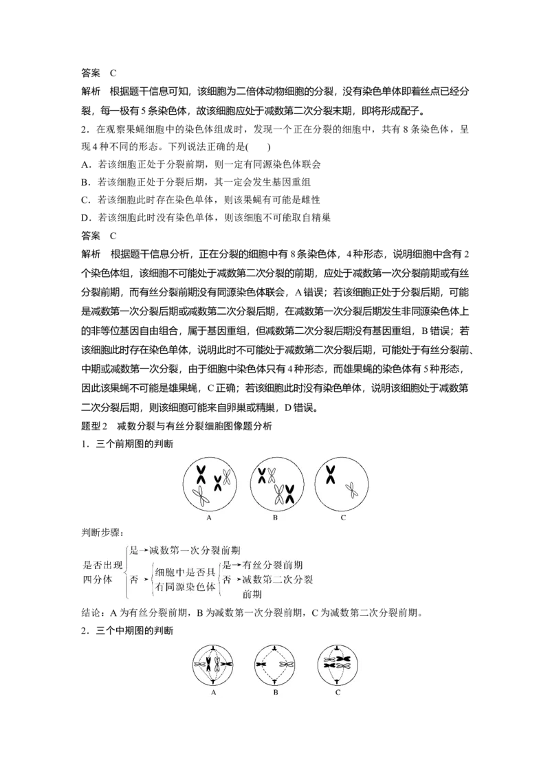 2022年高考生物一轮复习第4单元第12讲　减数分裂和受精作用_新高考复习资料_2022年新高考复习资料_2022年一轮复习最新版_1.2022年高考生物一轮复习全国通用版