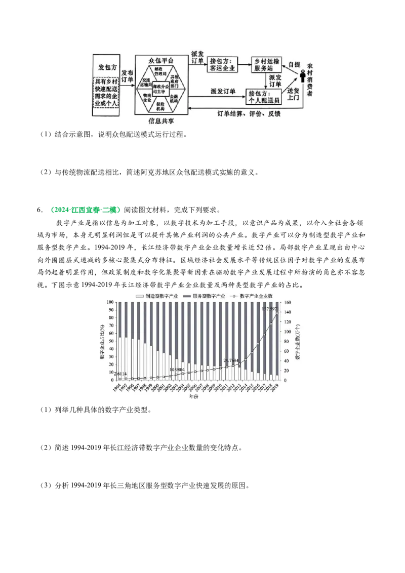 专题25服务业区位因素及发展措施的描述方法与技巧（原卷版）_2025年新高考资料_二轮复习_01高考语文等多个文件_2025年高考地理二轮热点题型归纳与变式演练（新高考通用）