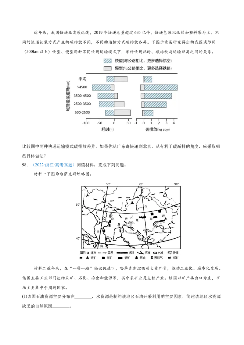 专题11交通+原卷_2025年新高考资料_二轮复习_01高考语文等多个文件_2025年高三地理高考二轮复习专项提升_真题演练
