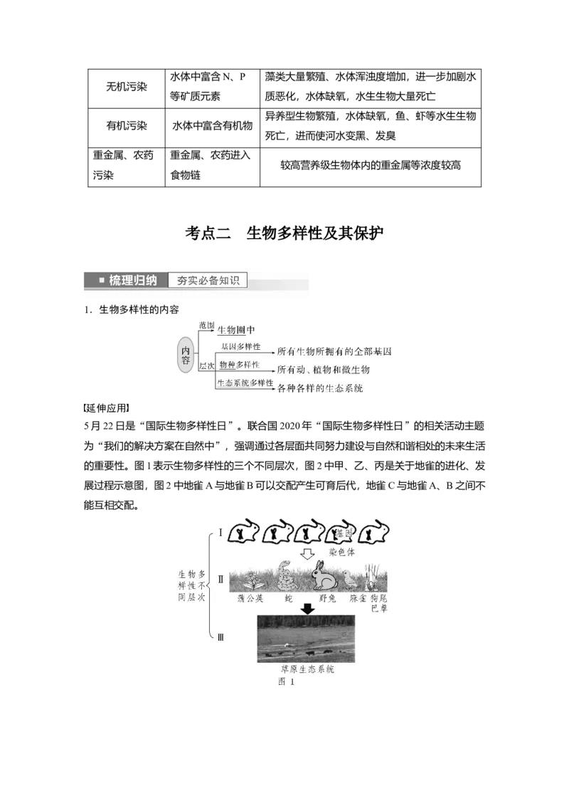 2023年高考生物一轮复习（全国版）第9单元第9课时　生态环境的保护_通用版（老高考）复习资料_2023年复习资料_一轮复习_2023年高考生物一轮复习讲义+课件（全国版）