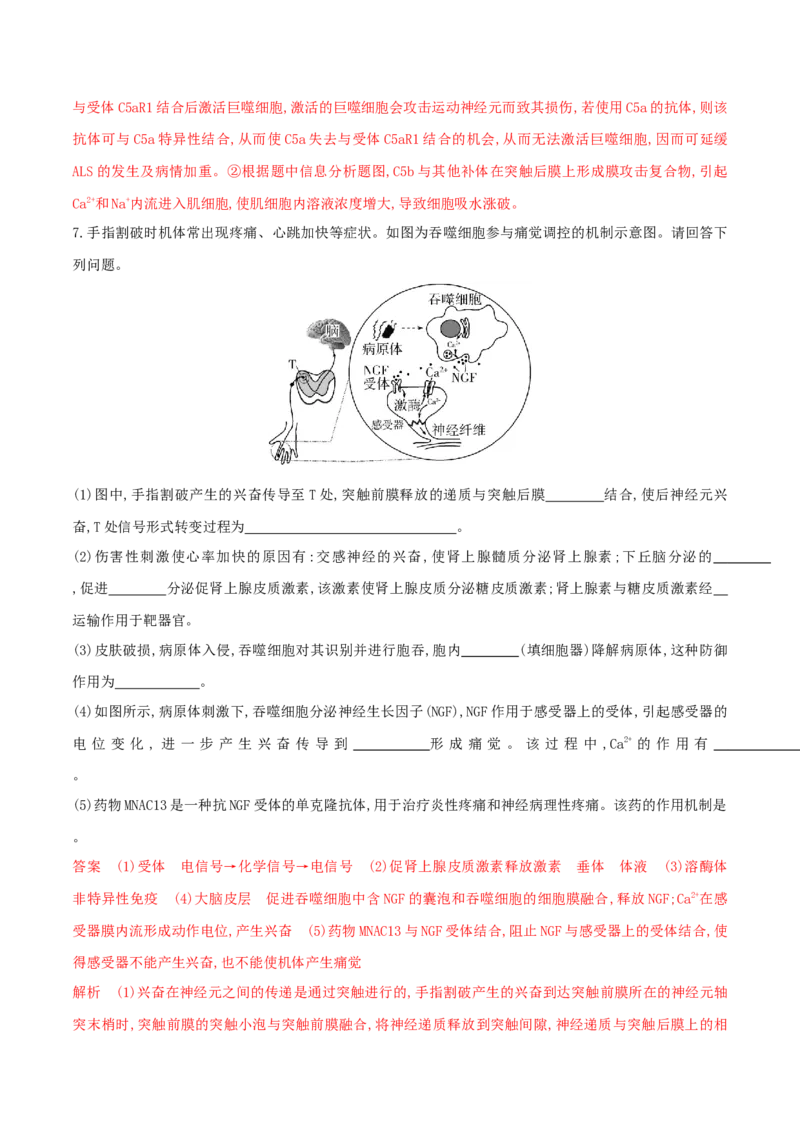 押第22题稳态与调节模块（解析版）_2024年新高考资料_5.2024三轮冲刺_备战2024年高考生物临考题号押题（辽宁、黑龙江、吉林专用）322857720