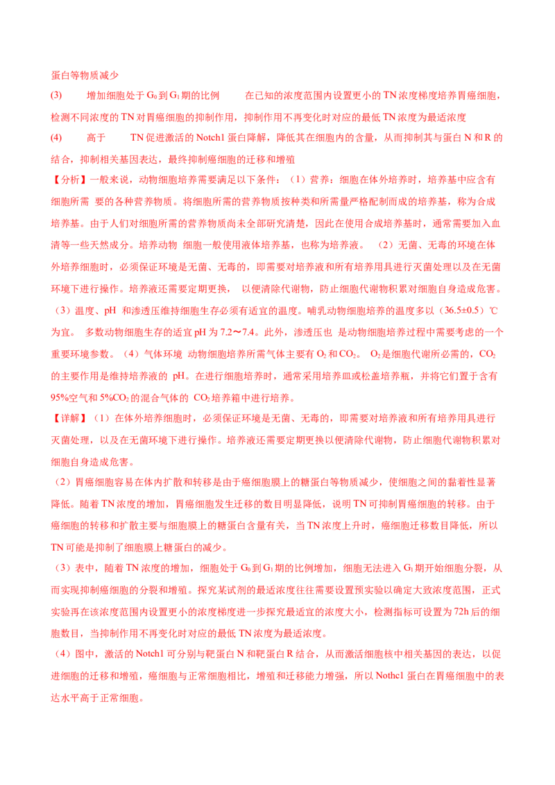 生物-2024年高考考前最后一课_2024年新高考资料_5.2024三轮冲刺_生物（含PDF版，可直接打印）-2024年高考考前最后一课