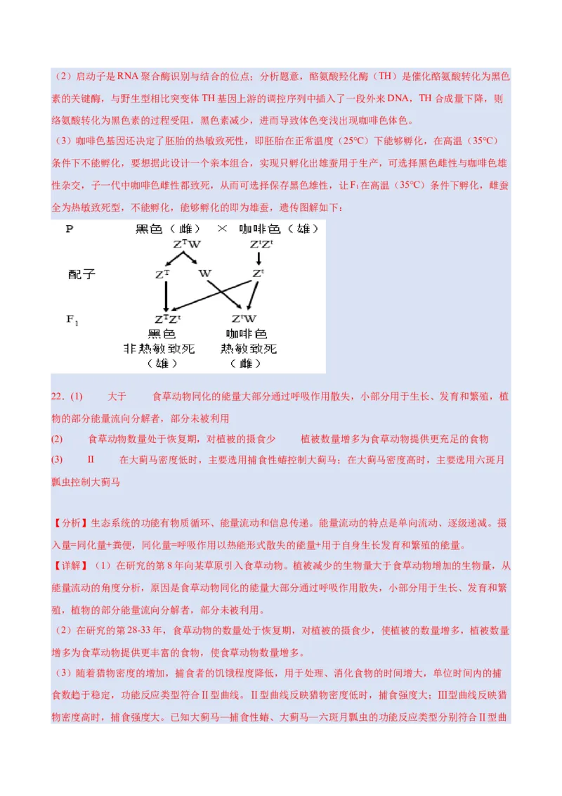 生物-2024年高考考前最后一课_2024年新高考资料_5.2024三轮冲刺_生物（含PDF版，可直接打印）-2024年高考考前最后一课