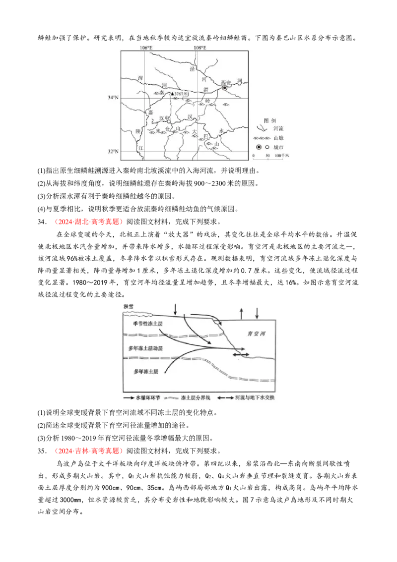 专题04水体运动（练习）（原卷版）_2025年新高考资料_二轮复习_上好课2025年高考地理二轮复习讲练测（新高考通用）3381954