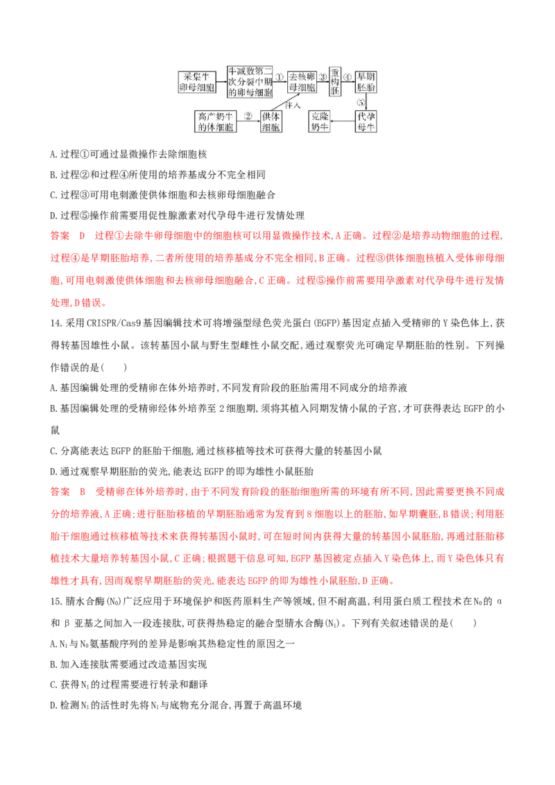 押题点07生物技术与工程（解析版）_2024年新高考资料_5.2024三轮冲刺_备战2024年高考生物临考题号押题（辽宁、黑龙江、吉林专用）322857720