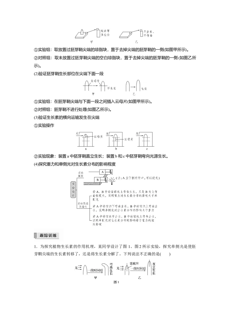 2022年高考生物一轮复习第8单元热点题型九植物激素调节的相关实验探究_新高考复习资料_2022年新高考复习资料_2022年一轮复习最新版_1.2022年高考生物一轮复习全国通用版