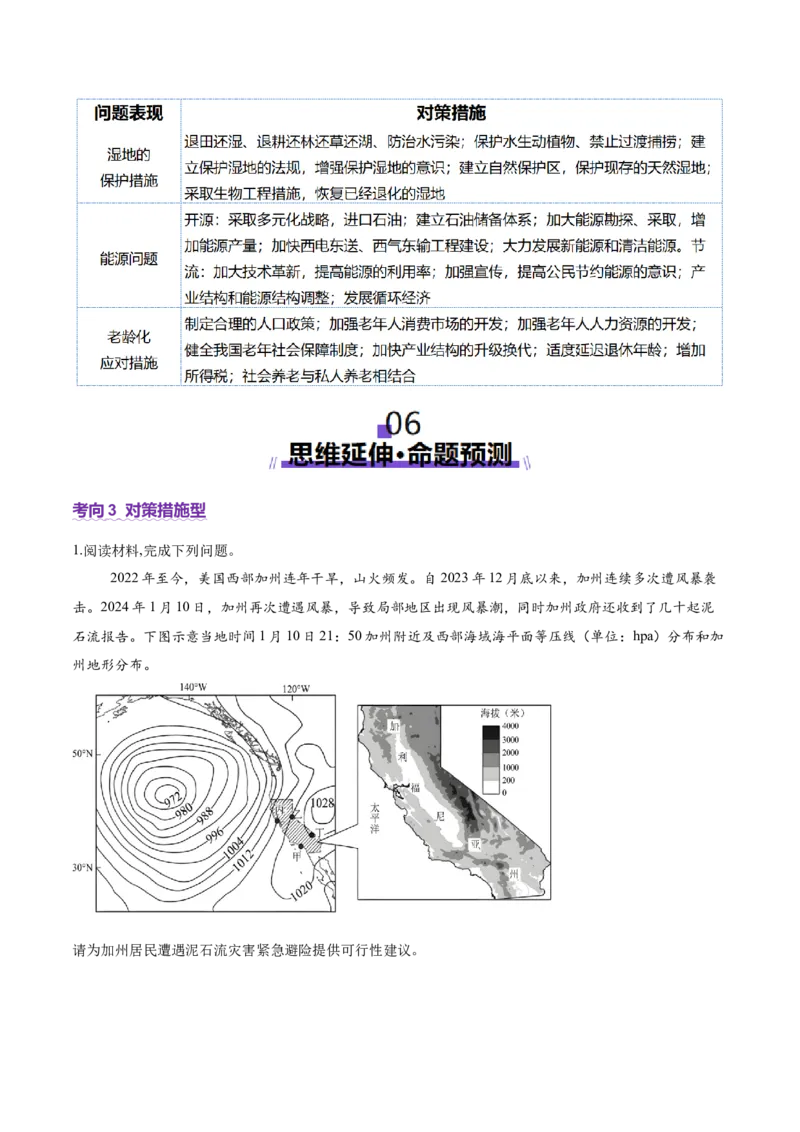 专题02非选择题攻略（讲义）（原卷版）_2025年新高考资料_二轮复习_01高考语文等多个文件_2025年高三地理高考二轮复习专项提升_二轮讲义