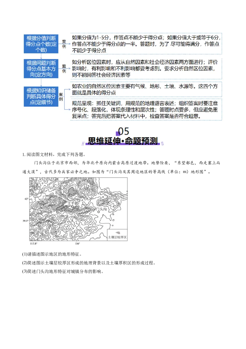 专题02非选择题攻略（讲义）（原卷版）_2025年新高考资料_二轮复习_01高考语文等多个文件_2025年高三地理高考二轮复习专项提升_二轮讲义