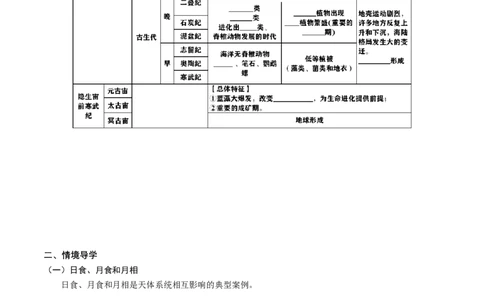 2.0.1地球的宇宙环境和圈层结构及演化历史（学案）_新高考复习资料_2024年新高考复习资料_一轮复习资料_完备战2024年高考地理一轮复习考点帮（新高考专用）_第二部分自然地理