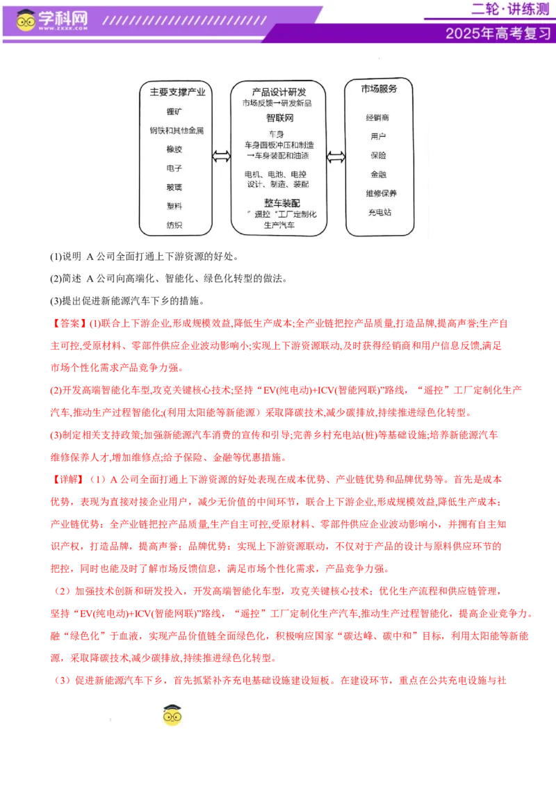 专题09产业区位与产业发展（练习）（解析版）_2025年新高考资料_二轮复习_上好课2025年高考地理二轮复习讲练测（新高考通用）3381954
