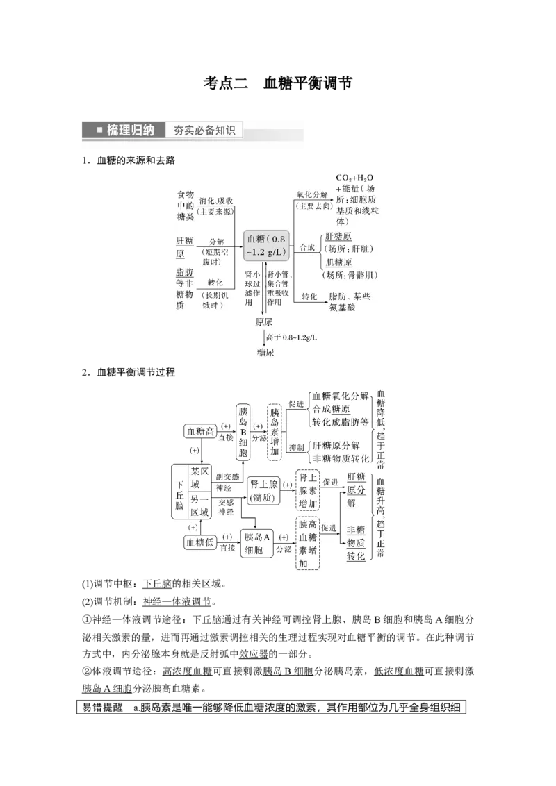 2023年高考生物一轮复习（全国版）第8单元第4课时　激素与内分泌系统、激素调节的过程_通用版（老高考）复习资料_2023年复习资料_一轮复习_2023年高考生物一轮复习讲义+课件（全国版）