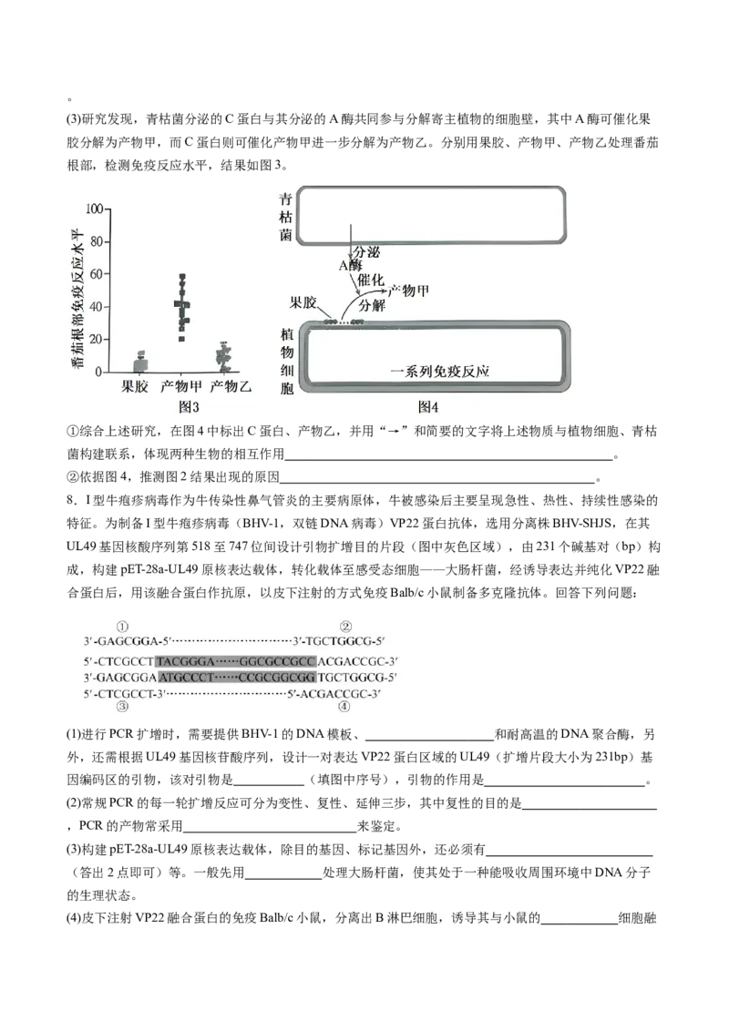 生物-2024年高考终极押题猜想（原卷版）_2024年新高考资料_5.2024三轮冲刺_生物-2024年高考终极押题猜想