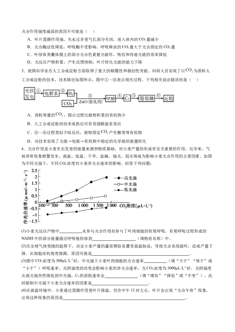 生物-2024年高考终极押题猜想（原卷版）_2024年新高考资料_5.2024三轮冲刺_生物-2024年高考终极押题猜想