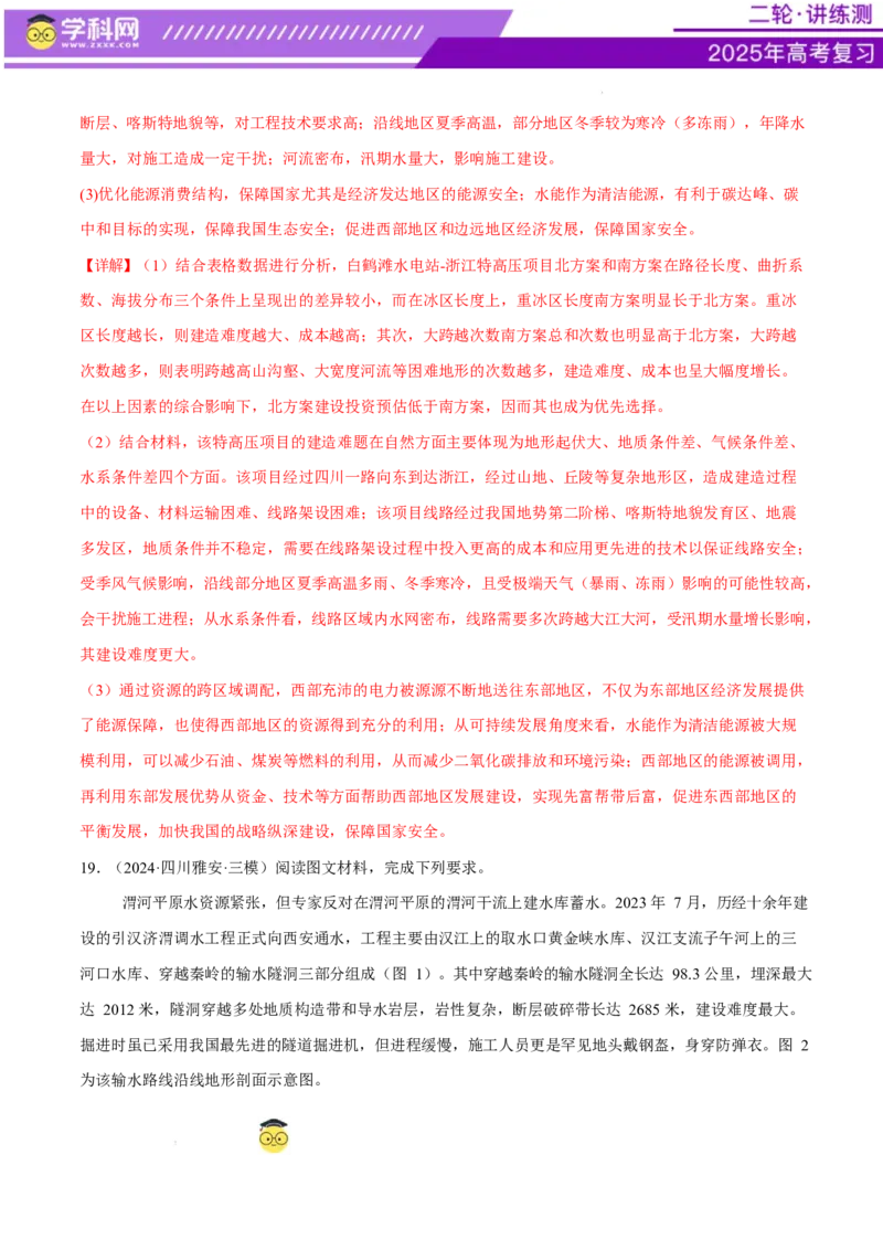 专题10交通、工程建设、国际合作（练习）（解析版）_2025年新高考资料_二轮复习_上好课2025年高考地理二轮复习讲练测（新高考通用）3381954